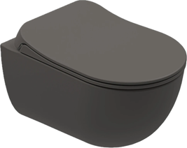 KALE -ZERO 2.0 SMART ASMA KLOZET TAHARET DELİKLİ+ULTRA SLIM SMARTKAPAK MAT ANTRASİT GR