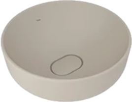 KALE -ZERO 2.0 TEZGAH ÜZERİ ÇANAK LAVABO MAT VİZON – ÇAP 40