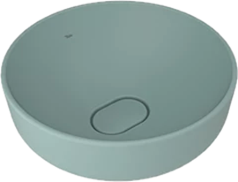 KALE -ZERO 2.0 TEZGAH ÜZERİ ÇANAK LAVABO Mat Adaçayı Yeşili – ÇAP 40