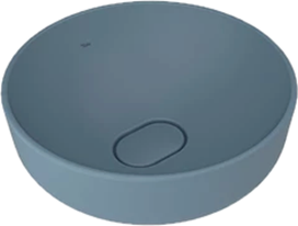 KALE -ZERO 2.0 TEZGAH ÜZERİ ÇANAK LAVABO Mat Mavi – ÇAP 40