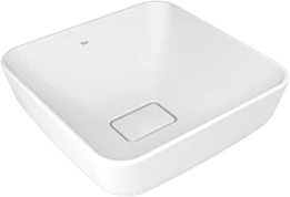 KALE -ZERO 2.0 TEZGAH ÜZERİ ÇANAK LAVABO MAT BEYAZ – 40X40