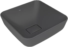 KALE -ZERO 2.0 TEZGAH ÜZERİ ÇANAK LAVABO Mat Antrasit Gri – 40X40