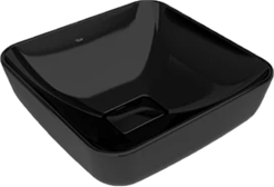 KALE -ZERO 2.0 TEZGAH ÜZERİ ÇANAK LAVABO Siyah – 40X40