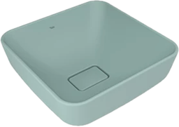 KALE -ZERO 2.0 TEZGAH ÜZERİ ÇANAK LAVABO Mat Adaçayı Yeşili – 40X40