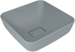 KALE -ZERO 2.0 TEZGAH ÜZERİ ÇANAK LAVABO Mat Taş Gri – 40X40