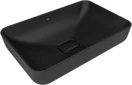 KALE -ZERO 2.0 TEZGAH ÜZERİ ÇANAK LAVABO Mat Siyah – 60X40 – DİKDÖRTGEN